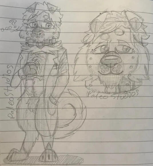 Fullbody and Headshot - Unnamed Dog (OC)