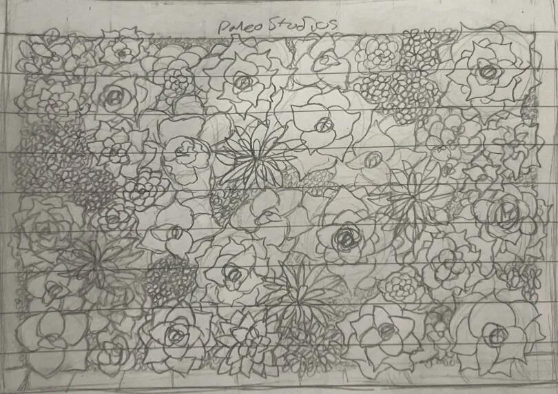 Page of Succulents